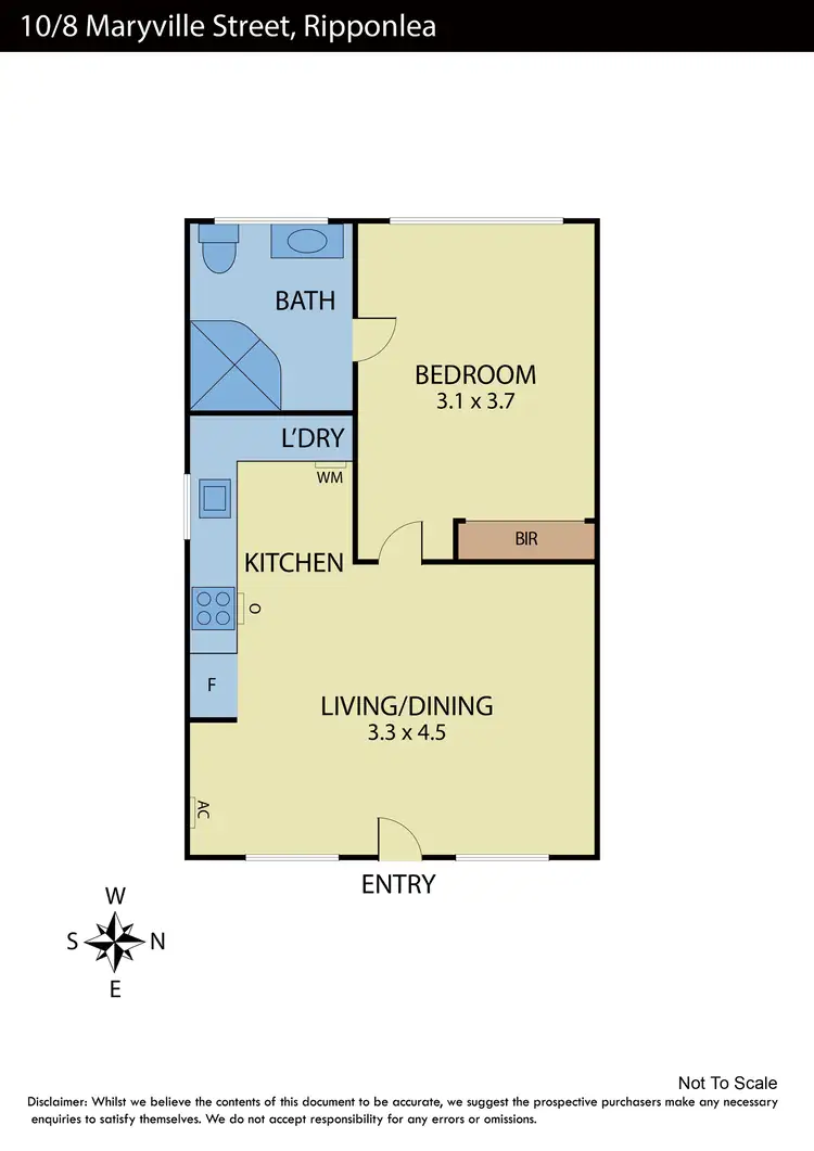 Floorplan of Homely apartment listing, 10/8 Maryville Street, Ripponlea VIC 3185