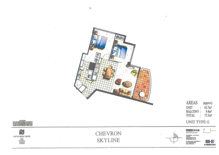Floorplan of Homely apartment listing, 1122/23 Ferny Avenue, Surfers Paradise QLD 4217