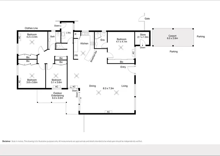 Floorplan of Homely house listing, 1 Ibis Way, Djugun WA 6725