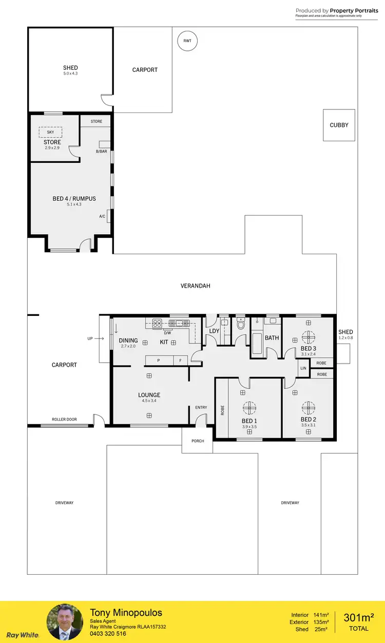 Floorplan of Homely house listing, 16 Karyn Crescent, Brahma Lodge SA 5109