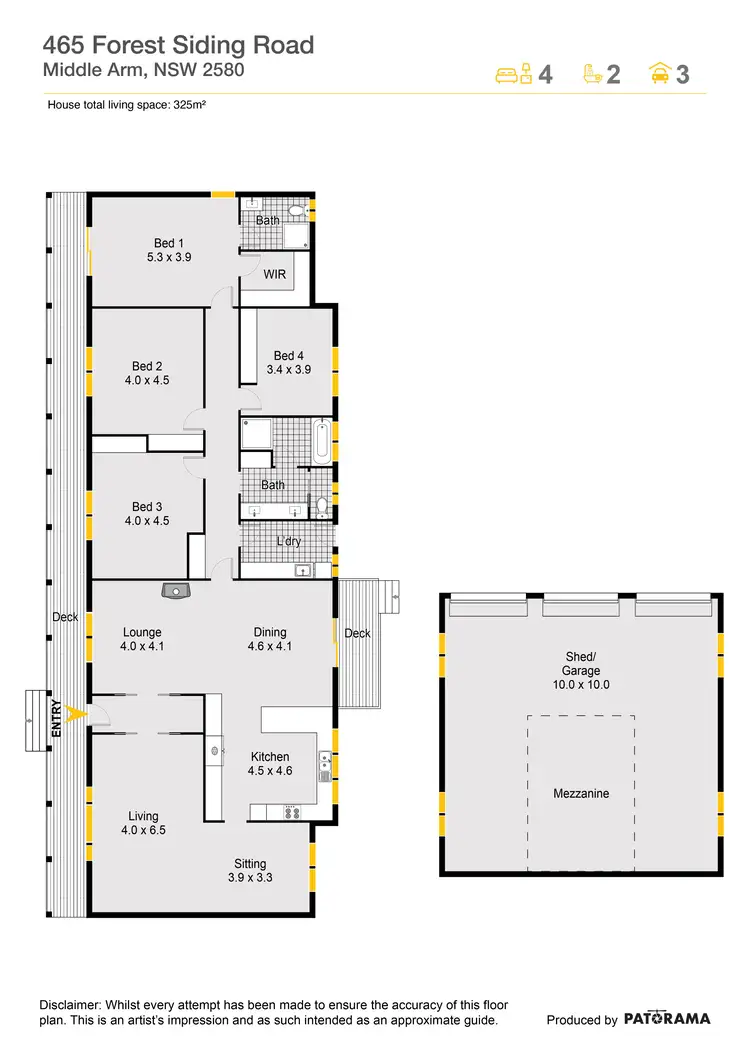 Floorplan of Homely rural property listing, 465 Forest Siding Road, Goulburn NSW 2580
