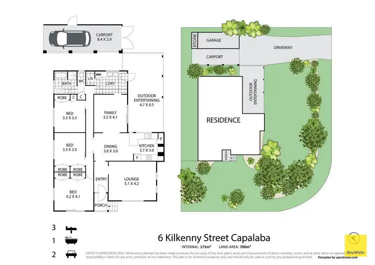 Floorplan of Homely house listing, 6 Kilkenny Street, Capalaba QLD 4157