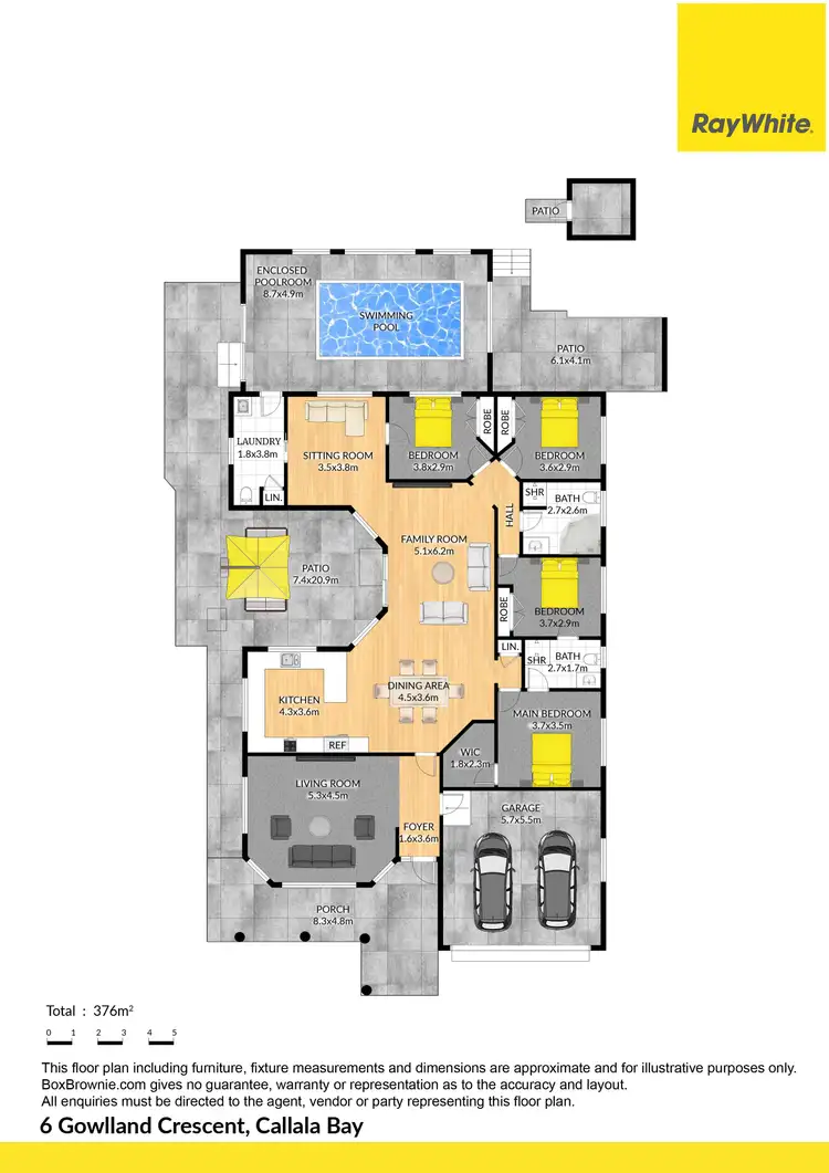 Floorplan of Homely house listing, 6 Gowlland Crescent, Callala Bay NSW 2540