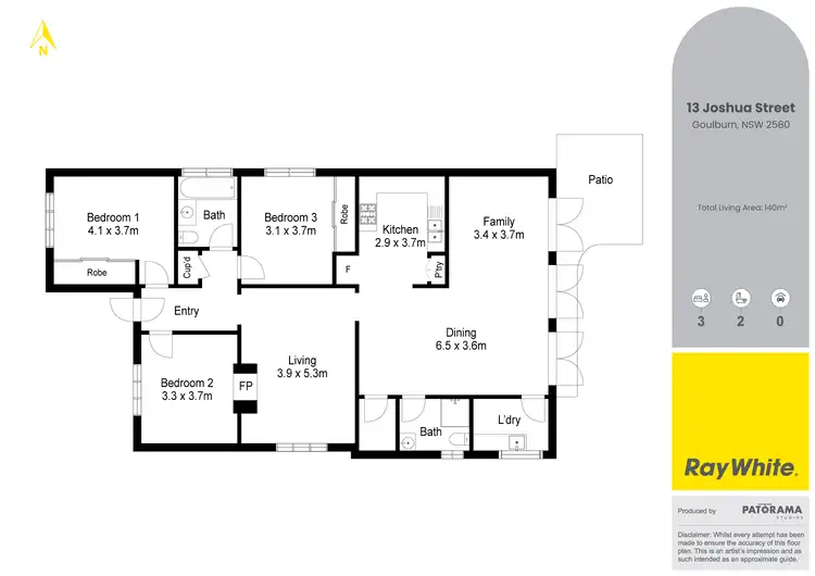 Floorplan of Homely house listing, 13 Joshua Street, Goulburn NSW 2580