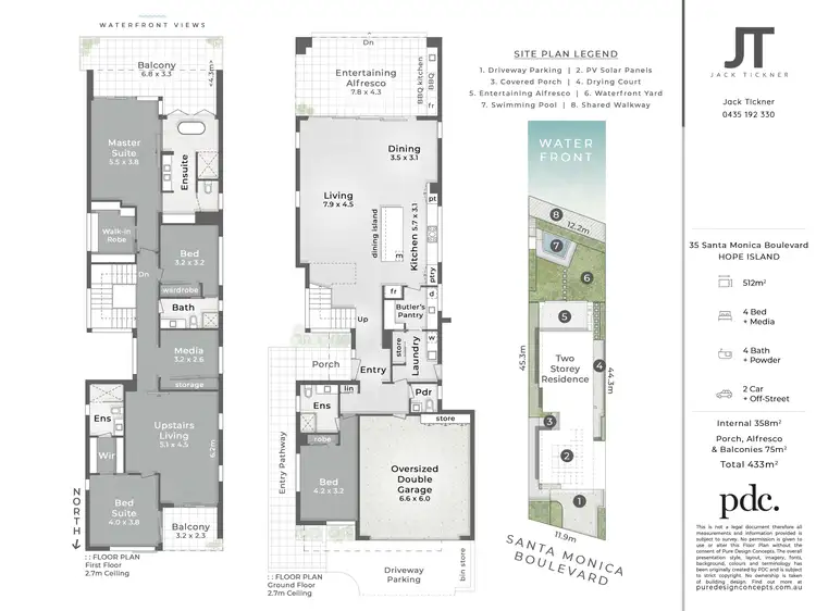 Floorplan of Homely house listing, 35 Santa Monica Boulevard, Hope Island QLD 4212