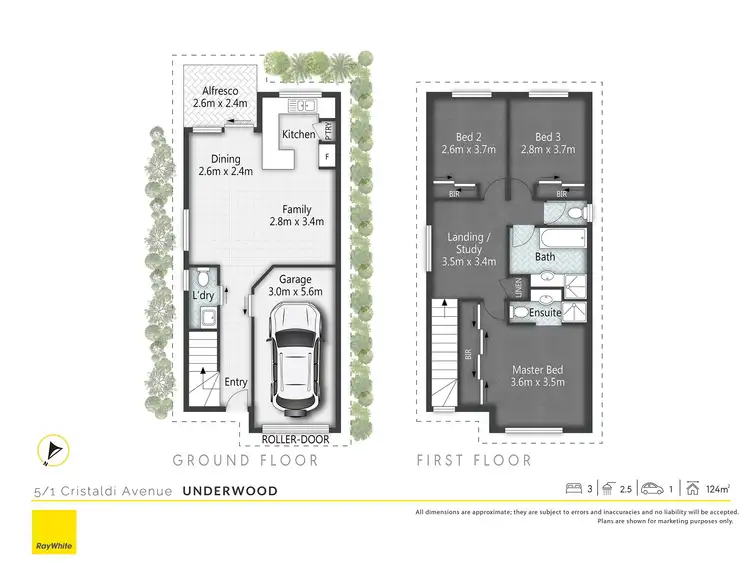 Floorplan of Homely townhouse listing, 5/1 Cristaldi Avenue, Underwood QLD 4119
