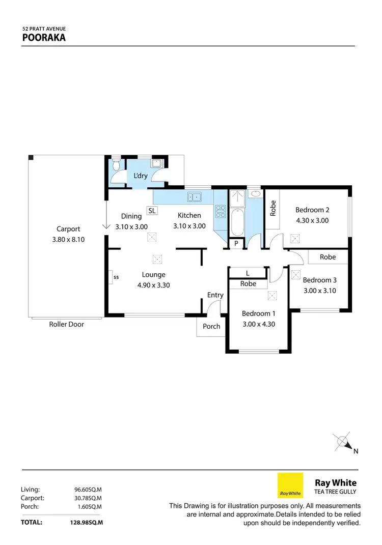 Floorplan of Homely other listing, 52 Pratt Avenue, Pooraka SA 5095