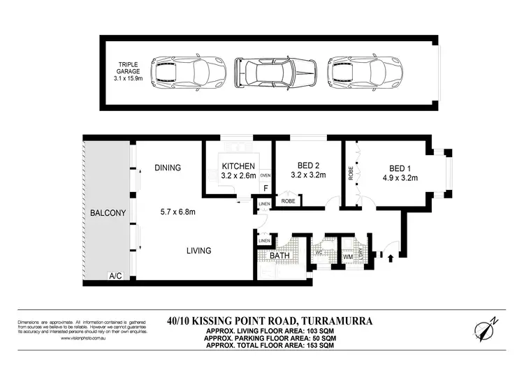 Floorplan of Homely apartment listing, 40/10 Kissing Point Road, Turramurra NSW 2074
