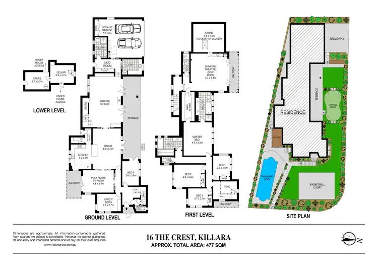 Floorplan of Homely house listing, 16 The Crest, Killara NSW 2071