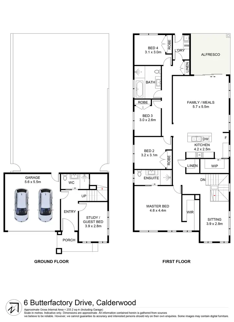 Floorplan of Homely house listing, 6 Butterfactory Drive, Calderwood NSW 2527