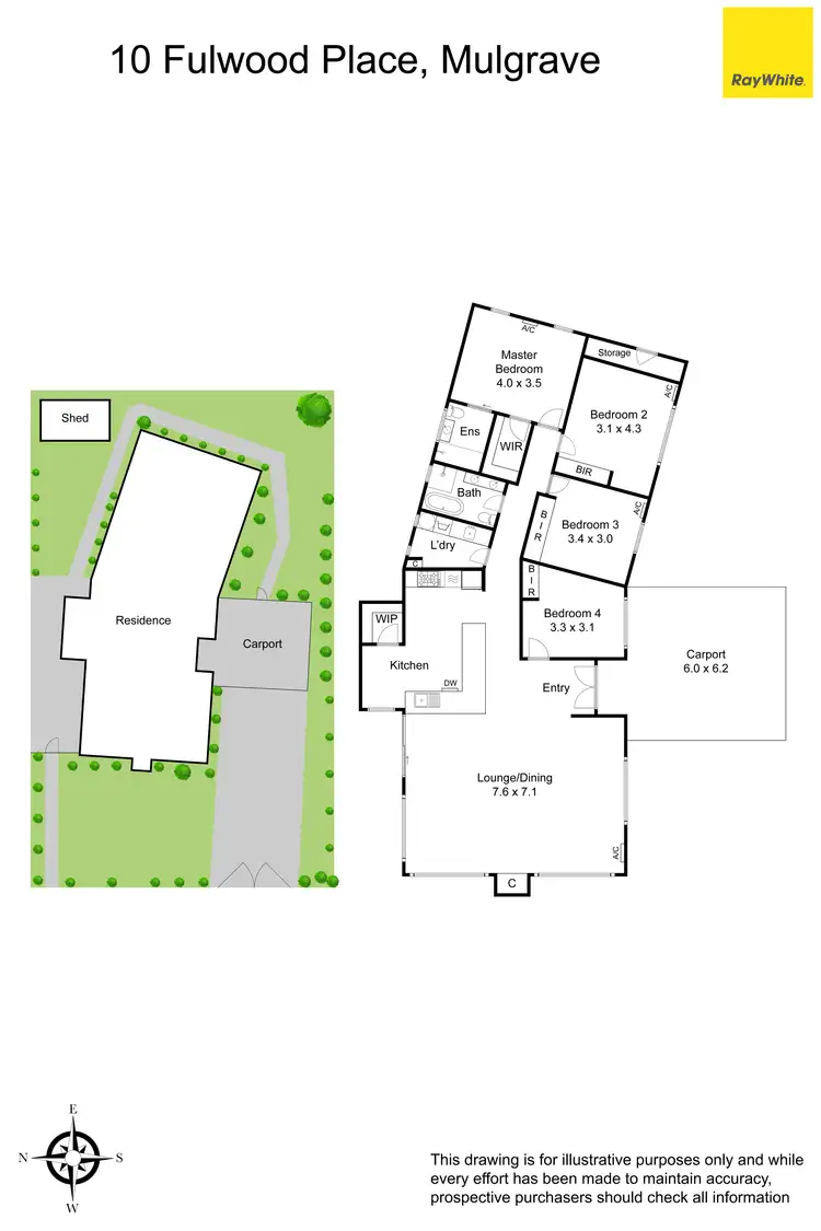 Floorplan of Homely house listing, 10 Fulwood Place, Mulgrave VIC 3170