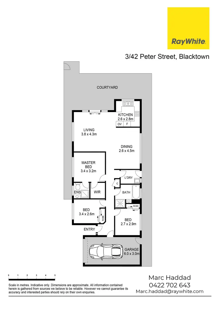 Floorplan of Homely villa listing, 3/42 Peter Street, Blacktown NSW 2148