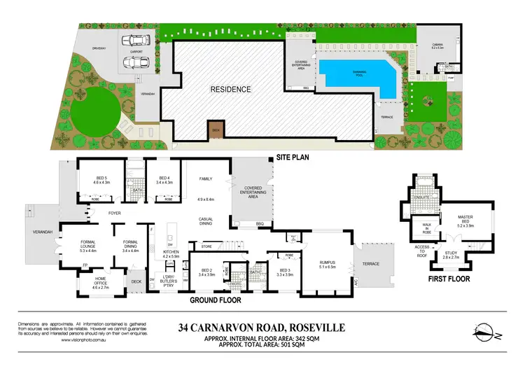 Floorplan of Homely house listing, 34 Carnarvon Road, Roseville NSW 2069
