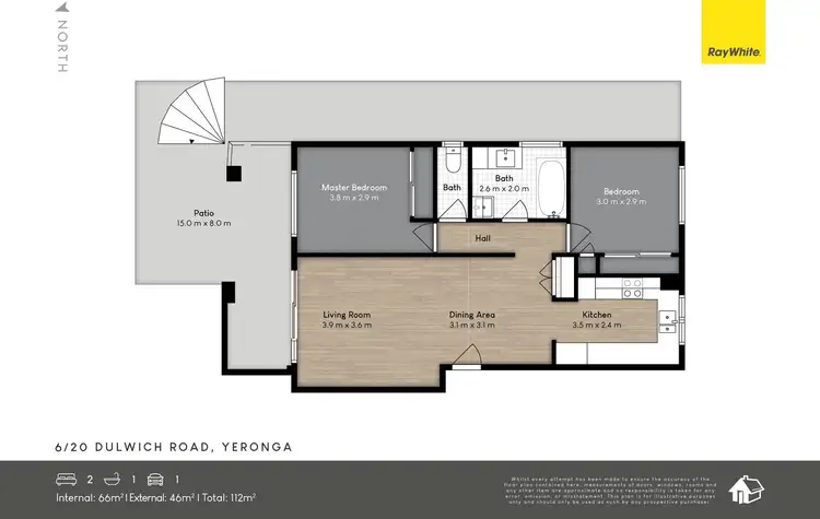 Floorplan of Homely unit listing, 6/20 Dulwich Road, Yeronga QLD 4104