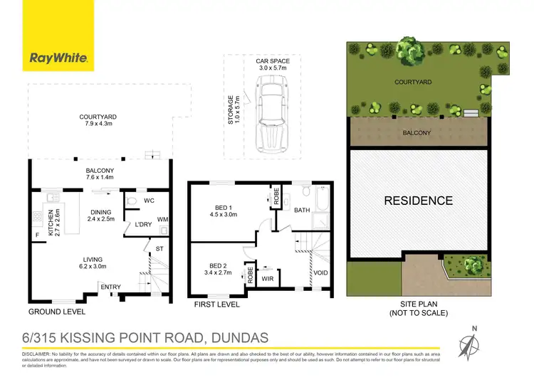 Floorplan of Homely townhouse listing, 6/315 KISSING POINT Road, Dundas NSW 2117