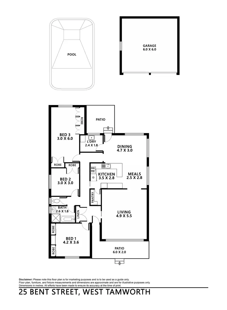 Floorplan of Homely house listing, 25 Bent Street, Tamworth NSW 2340