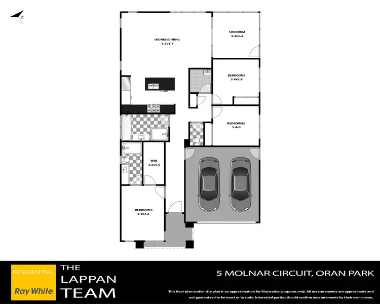 Floorplan of Homely house listing, 5 Molnar Circuit, Oran Park NSW 2570