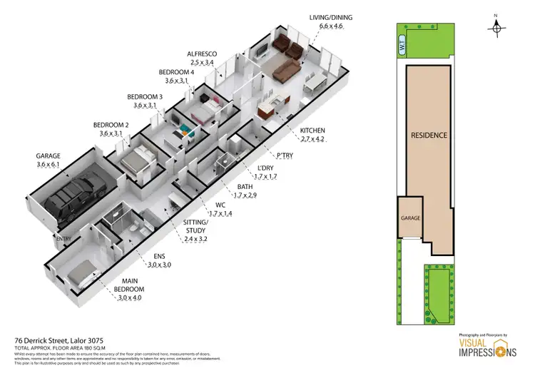 Floorplan of Homely house listing, 76 Derrick Street, Lalor VIC 3075