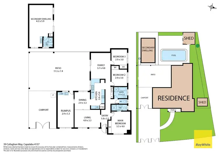 Floorplan of Homely house listing, 39 Callaghan Way, Capalaba QLD 4157