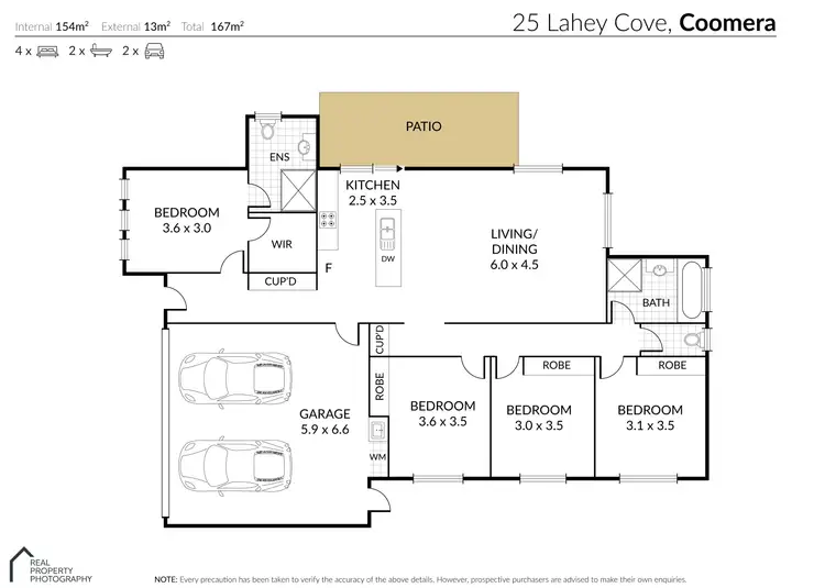 Floorplan of Homely house listing, 25 Lahey Cove, Coomera QLD 4209