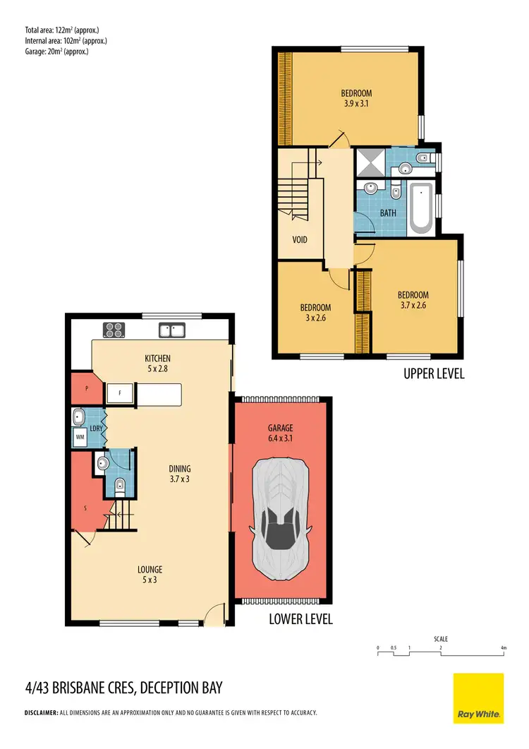 Floorplan of Homely townhouse listing, 4/43-55 Brisbane Crescent, Deception Bay QLD 4508