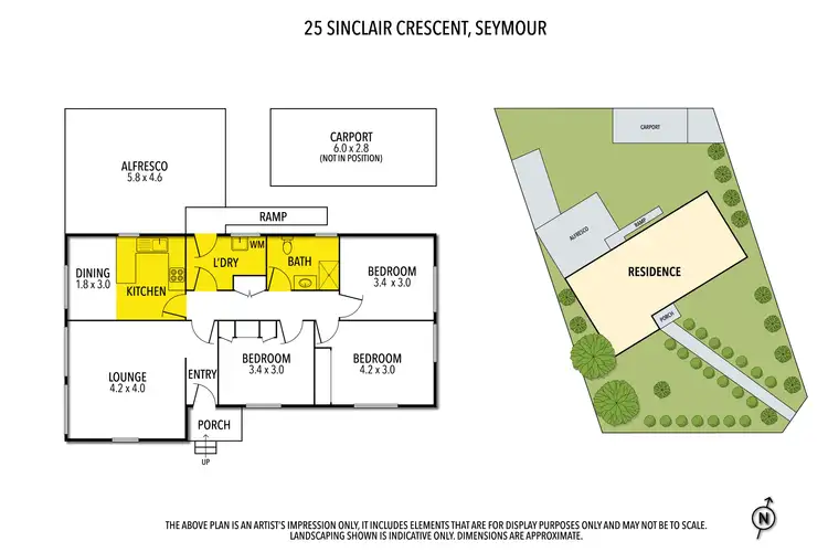 Floorplan of Homely house listing, 25 Sinclair Crescent, Seymour VIC 3660