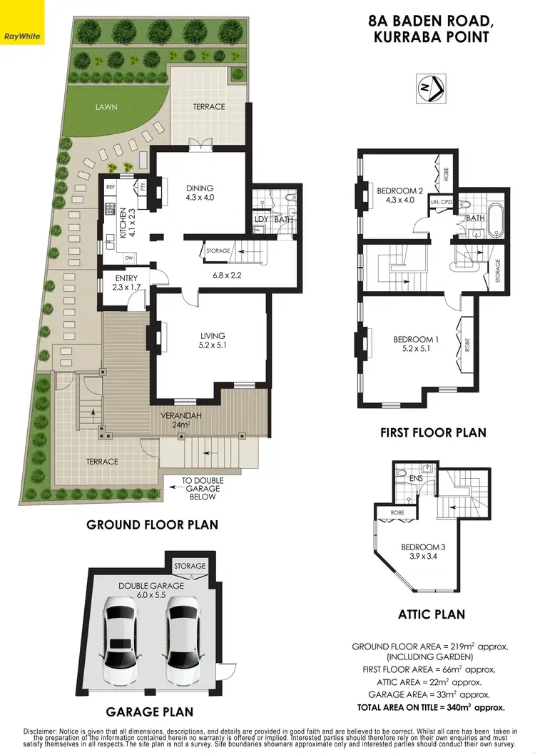 Floorplan of Homely house listing, 8A Baden Road, Kurraba Point NSW 2089