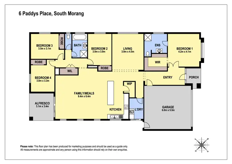 Floorplan of Homely house listing, 6 Paddys Place, South Morang VIC 3752