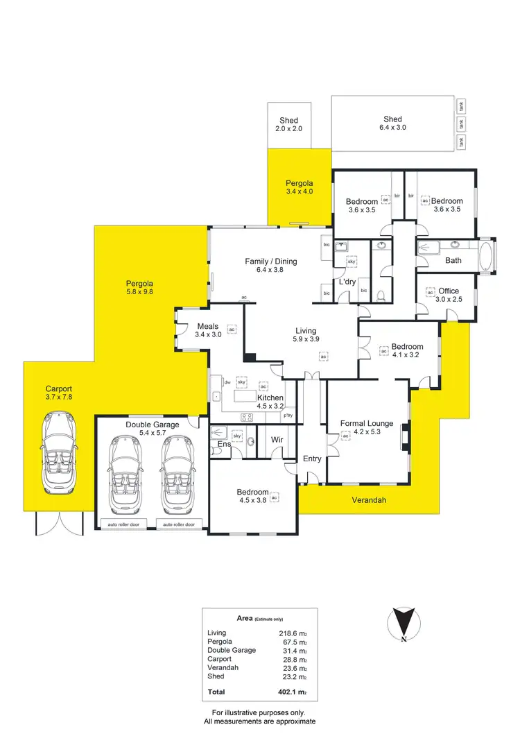 Floorplan of Homely house listing, 6 Tacoma Boulevard, Pasadena SA 5042