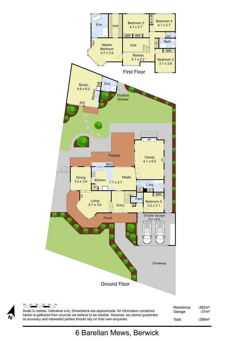 Floorplan of Homely house listing, 6 Barellan Mews, Berwick VIC 3806