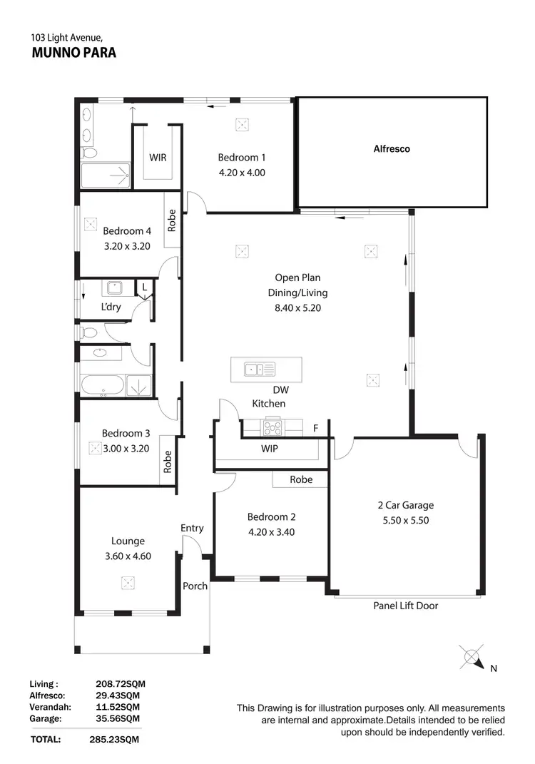 Floorplan of Homely house listing, 103 Light Avenue, Munno Para SA 5115