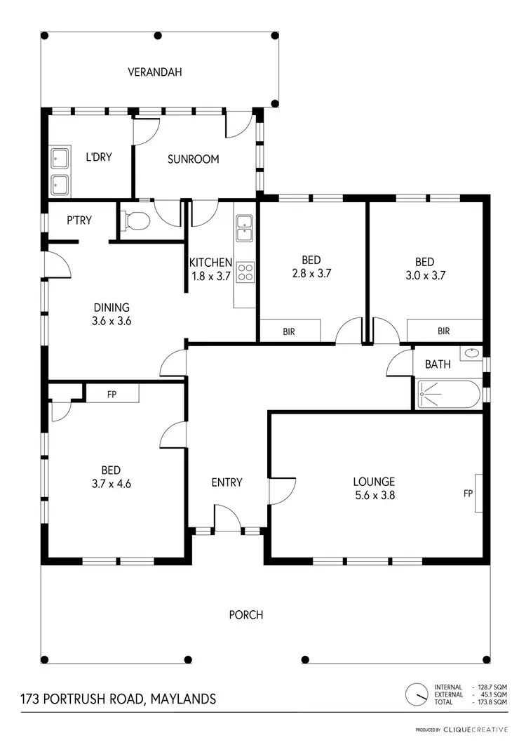 Floorplan of Homely house listing, 173 Portrush Road, Maylands SA 5069