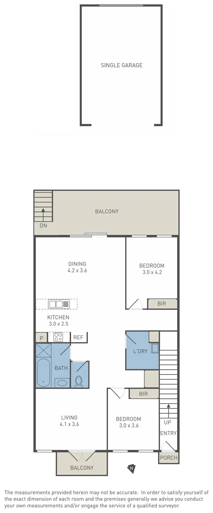 Floorplan of Homely townhouse listing, 14/43-51 Rippleside Terrace, Tarneit VIC 3029