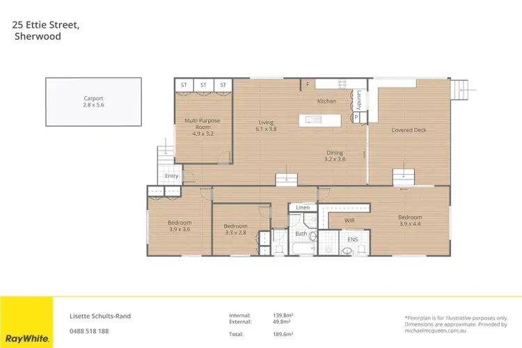 Floorplan of Homely house listing, 25 Ettie Street, Sherwood QLD 4075
