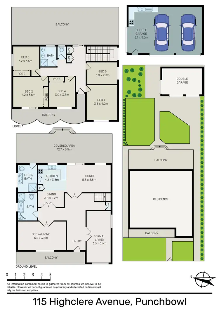 Floorplan of Homely house listing, 115 Highclere Avenue, Punchbowl NSW 2196