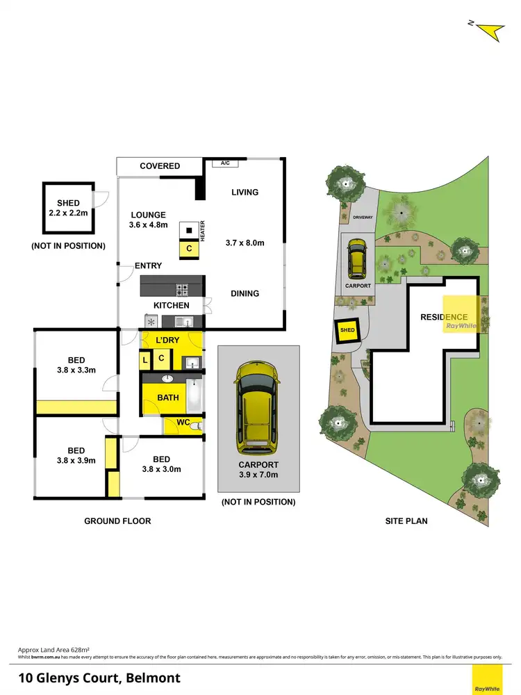 Floorplan of Homely house listing, 10 Glenys Court, Belmont VIC 3216
