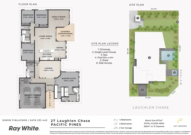 Floorplan of Homely house listing, 27 Laughlen Chase, Pacific Pines QLD 4211