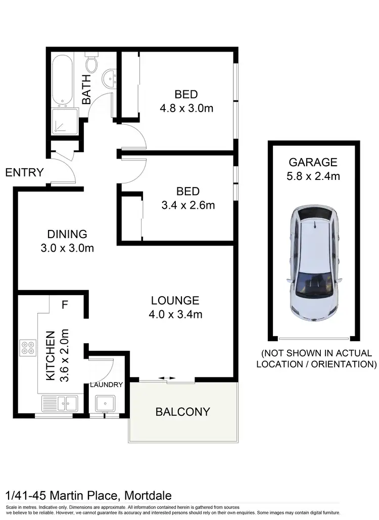 Floorplan of Homely apartment listing, 1/41-45 Martin Place, Mortdale NSW 2223