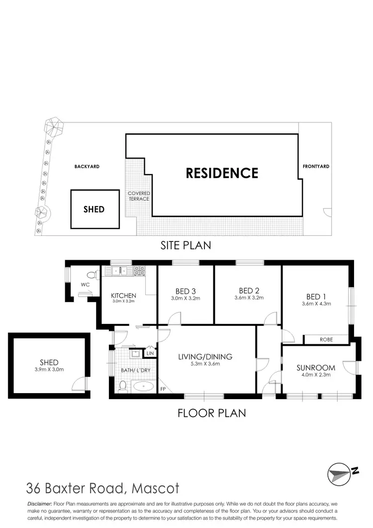 Floorplan of Homely house listing, 36 Baxter Road, Mascot NSW 2020