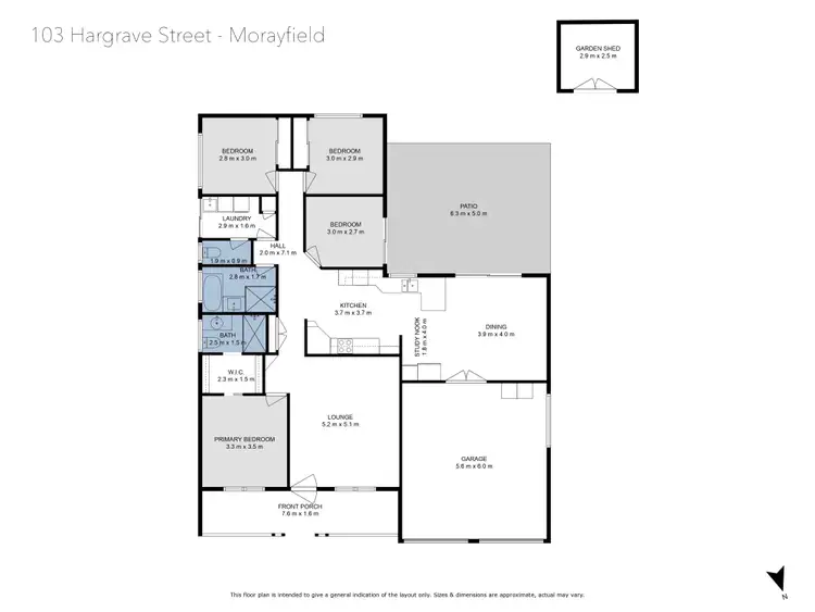 Floorplan of Homely house listing, 103 Hargrave Street, Morayfield QLD 4506