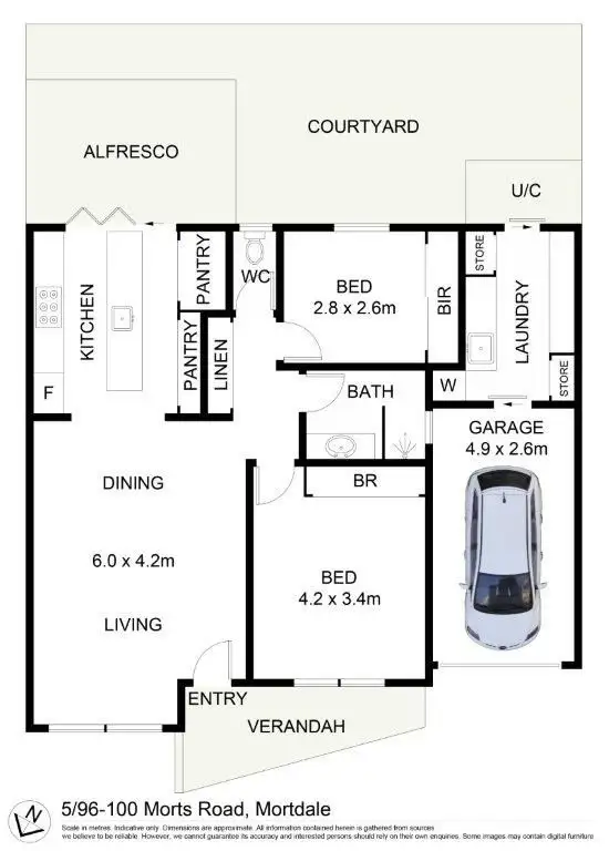 Floorplan of Homely villa listing, 5/96-100 Morts Road, Mortdale NSW 2223