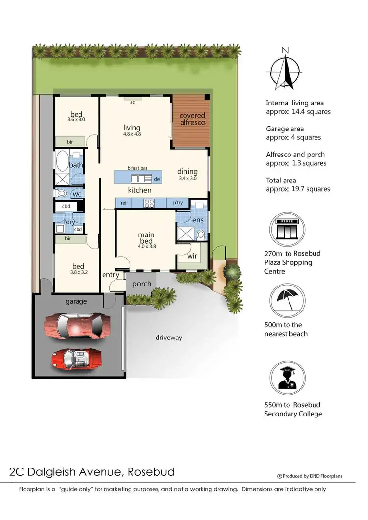 Floorplan of Homely house listing, 2c Dalgleish Avenue, Rosebud VIC 3939