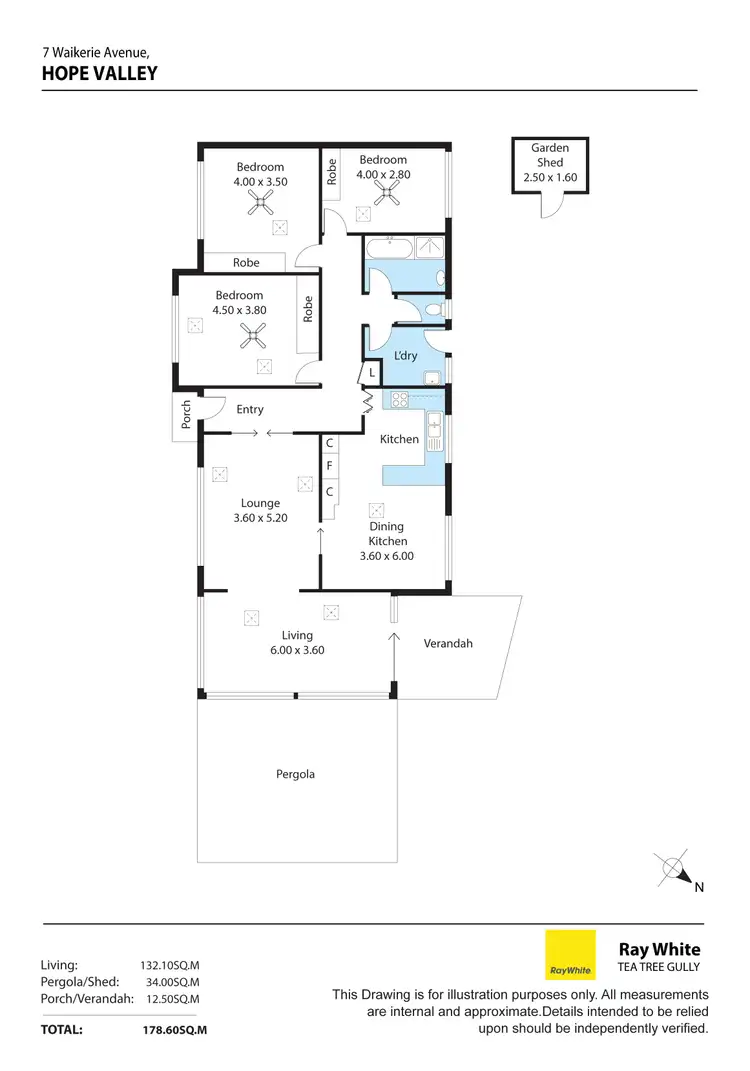 Floorplan of Homely house listing, 7 Waikerie Avenue, Hope Valley SA 5090