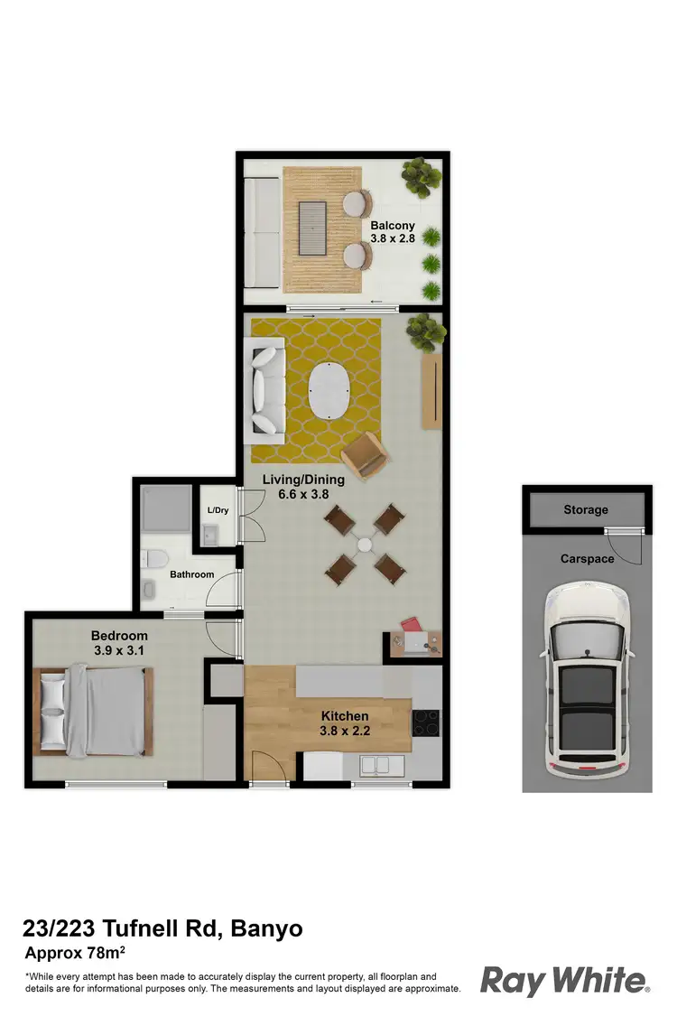Floorplan of Homely unit listing, 23/223 Tufnell Road, Banyo QLD 4014