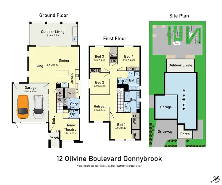 Floorplan of Homely house listing, 12 Olivine Boulevard, Donnybrook VIC 3064