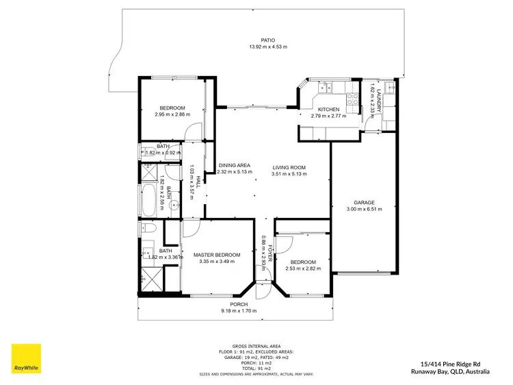 Floorplan of Homely house listing, 15/414 Pine Ridge Road, Coombabah QLD 4216