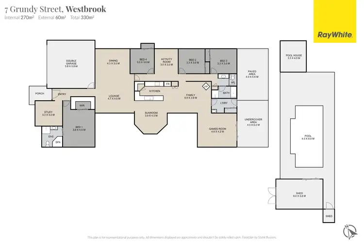 Floorplan of Homely house listing, 7 Grundy Street, Westbrook QLD 4350