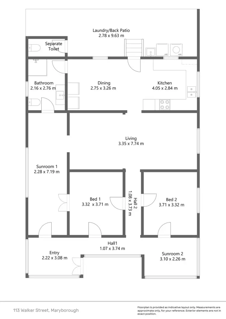 Floorplan of Homely house listing, 113 Walker Street, Maryborough QLD 4650