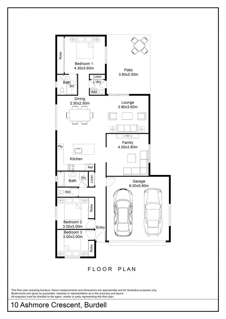 Floorplan of Homely house listing, 10 Ashmore Crescent, Burdell QLD 4818