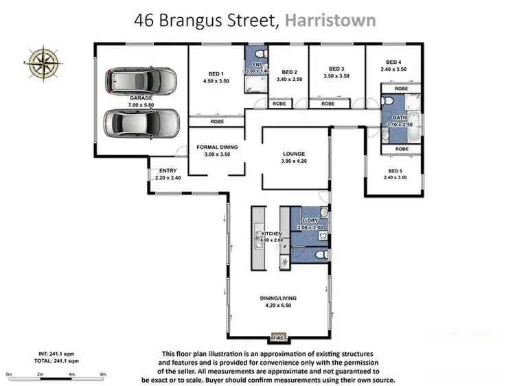 Floorplan of Homely house listing, 46 Brangus Street, Harristown QLD 4350